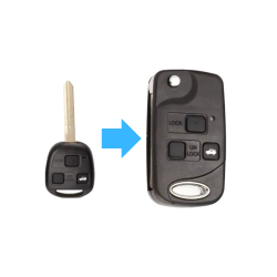 CARCASA TOYOTA 3 BOTONES CONVERTIBLE TOY43