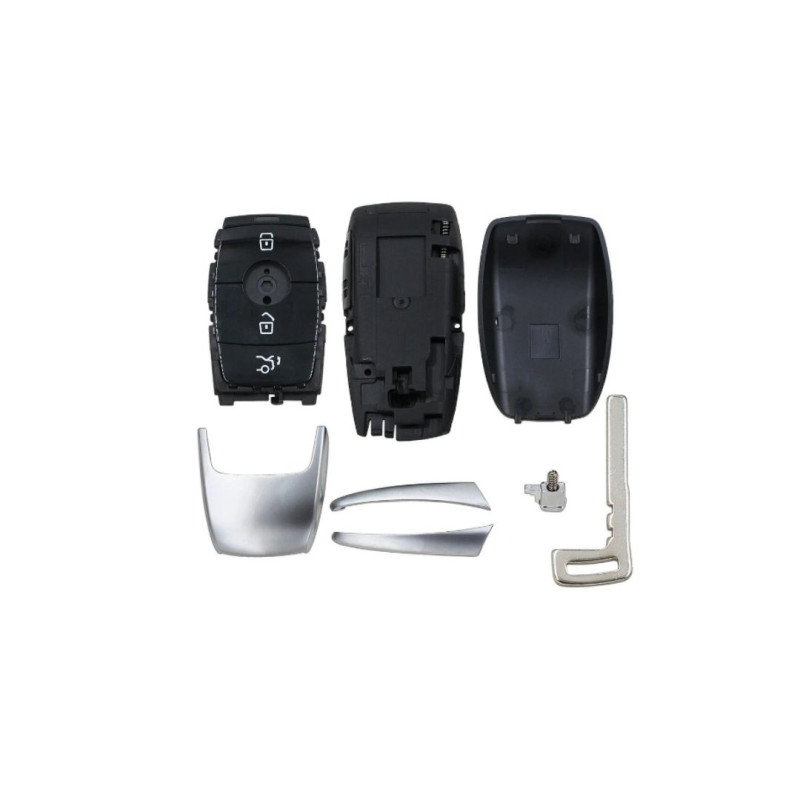 CARCASA MANDO KEYLESS MERCEDES CLASE E 3 BOT NEGRA