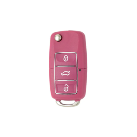 TELEMANDO KEYDIY KDB03 3 BOTONES TIPO VAG ROSA