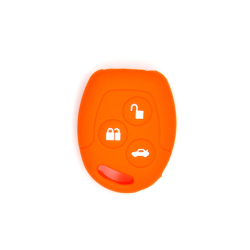 FUNDA MANDO FIJO FORD NARANJA 3 BOTONES