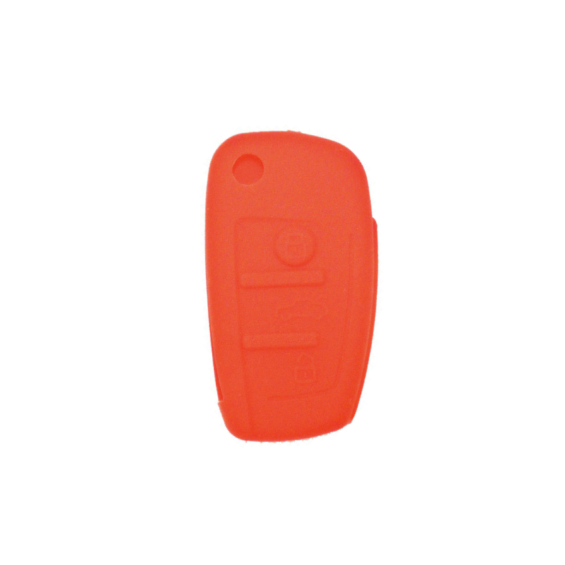 FUNDA MANDO AUDI ROJO 3 BOTONES