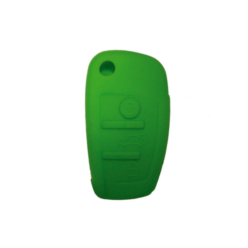 FUNDA MANDO AUDI VERDE 3 BOTONES
