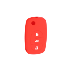 FUNDA MANDO AUDI ROJO 3 BOTONES