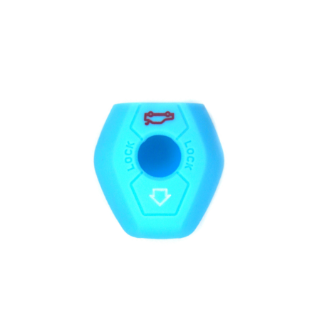 FUNDA MANDO FIJO BMW AZUL CLARO 3 BOTONES