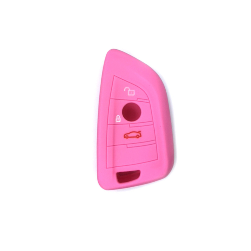 FUNDA MANDO BMW ROSA 3  BOTONES
