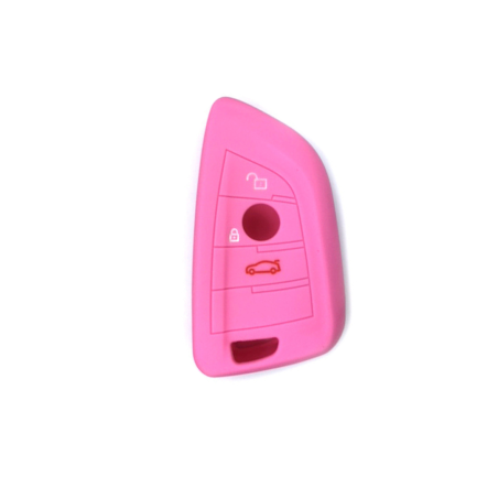 FUNDA MANDO BMW ROSA 3  BOTONES