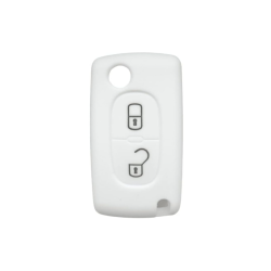 FUNDA MANDO CITROEN/PEUGEOT BLANCO FUERTE 2 BOTONE