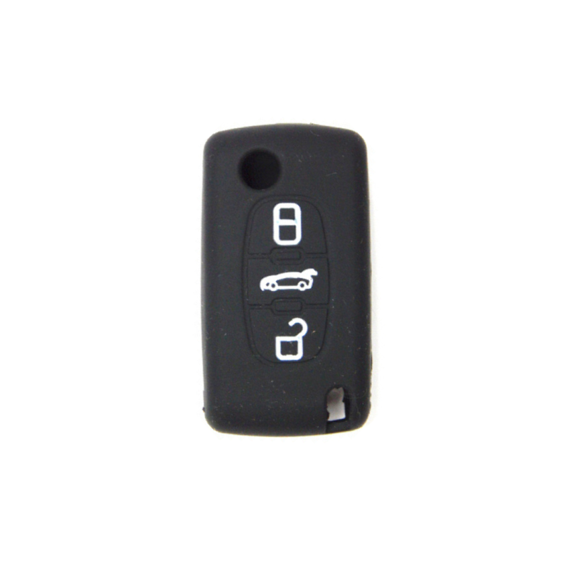 FUNDA MANDO CITROEN/PEUGEOT NEGRO 3 BOTONES