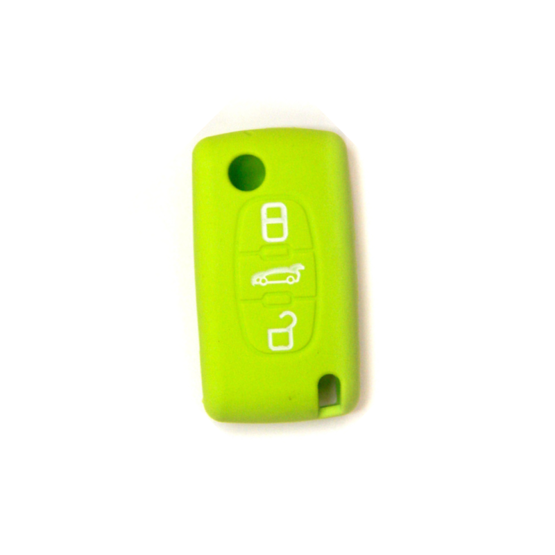 FUNDA MANDO CITROEN/PEUGEOT VERDE CLARO 3 BOTONES