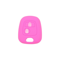 FUNDA MANDO FIJO CITROEN/PEUGEOT ROSA 2 BOTONES