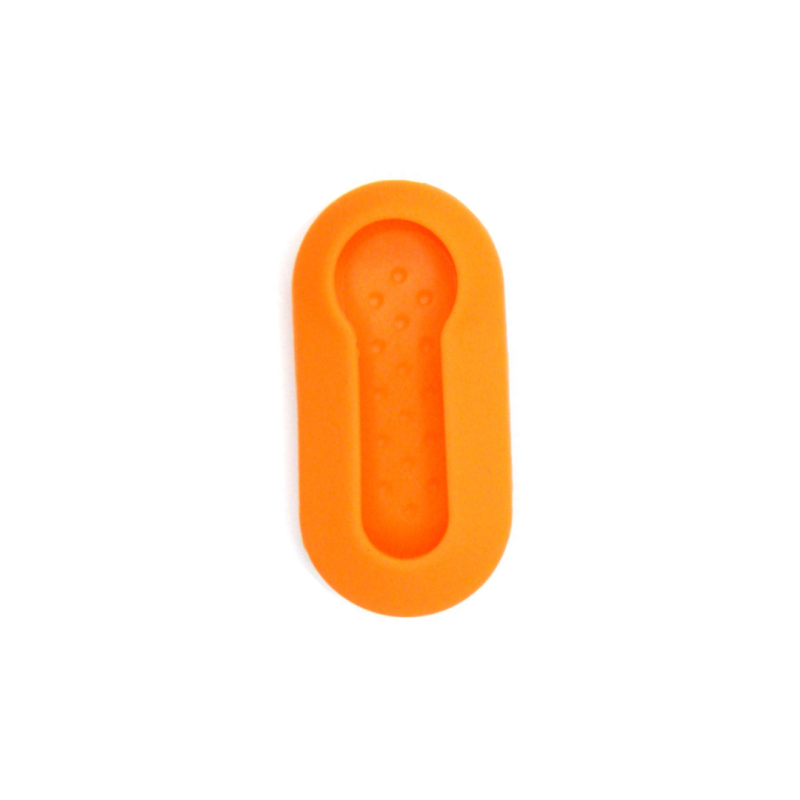 FUNDA MANDO FIAT/PSA NARANJA 3 BOTONES