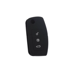 FUNDA MANDO PLEG. FORD NEGRO 3 BOTONES