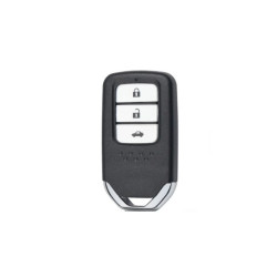 CARCASA TELEMANDO KEYLESS CROMADO HONDA 3 BOTONES