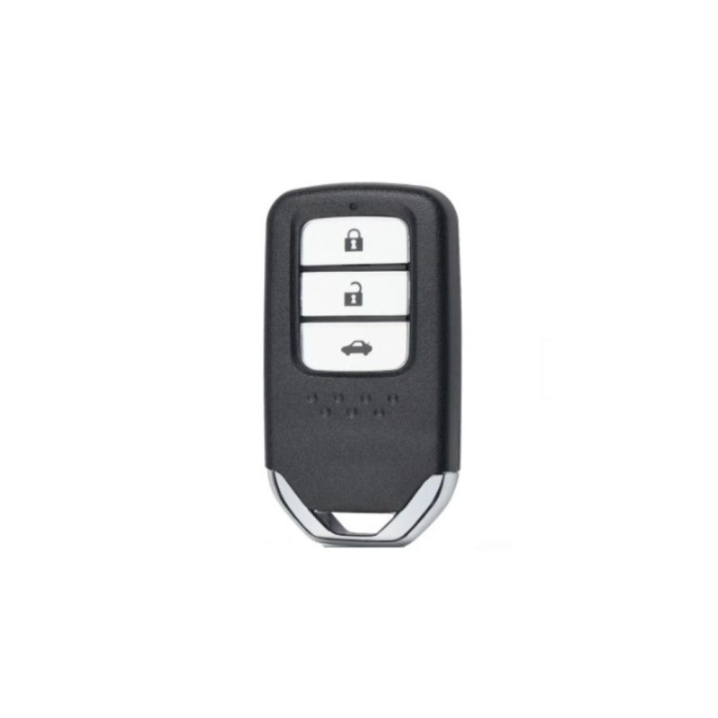 CARCASA TELEMANDO KEYLESS CROMADO HONDA 3 BOTONES