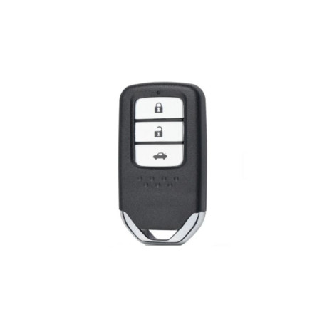 CARCASA TELEMANDO KEYLESS CROMADO HONDA 3 BOTONES