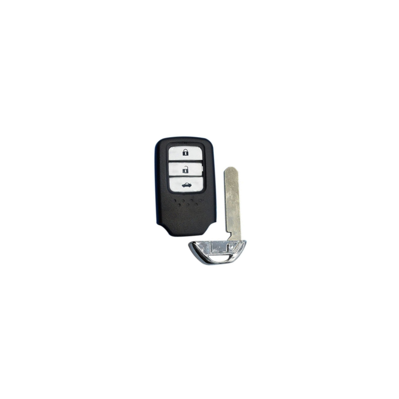 CARCASA TELEMANDO KEYLESS CROMADO HONDA 3 BOTONES