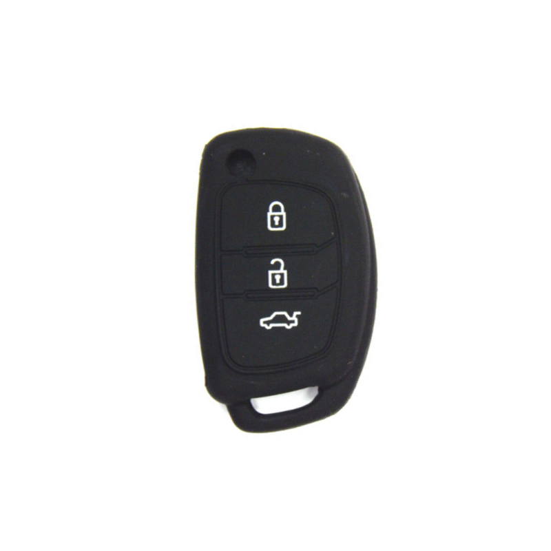FUNDA MANDO HYUNDAI/KIA NEGRO 3 BOTONES