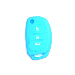 FUNDA MANDO  HYUNDAI/KIA AZUL 3 BOTONES