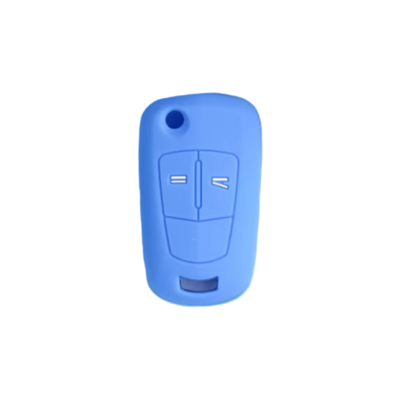 FUNDA MANDO PLEG OPEL AZUL CLARO 2 BOTONES