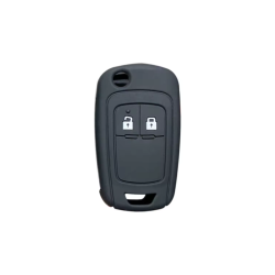 FUNDA MANDO PLEG OPEL NEGRO 2 BOTONES