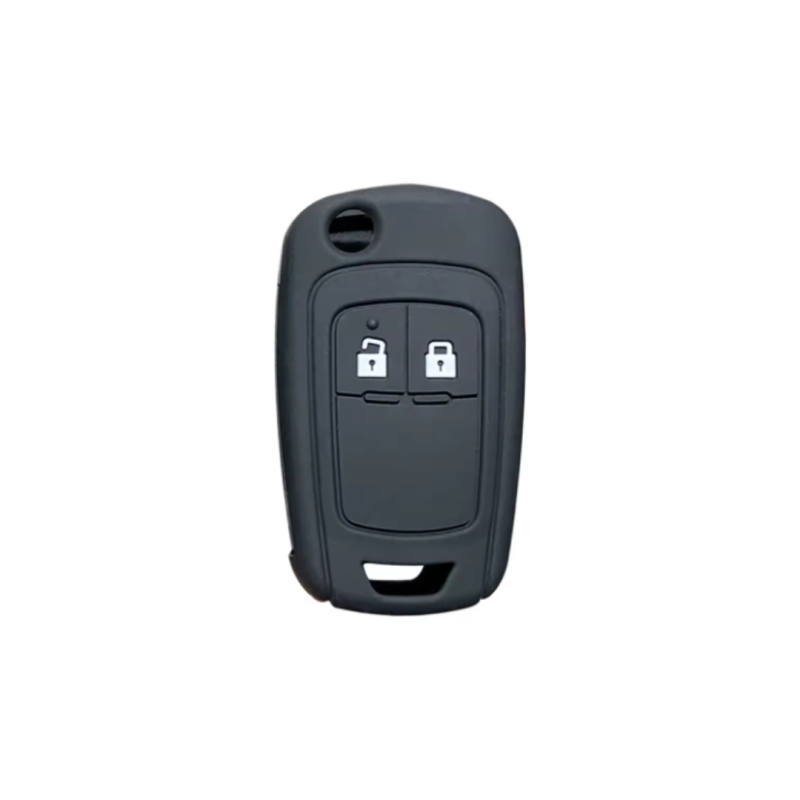 FUNDA MANDO PLEG OPEL NEGRO 2 BOTONES