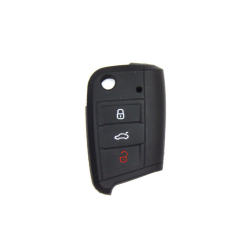 FUNDA MANDO VW-SEAT-SKODA NEGRO 3 BOTONES