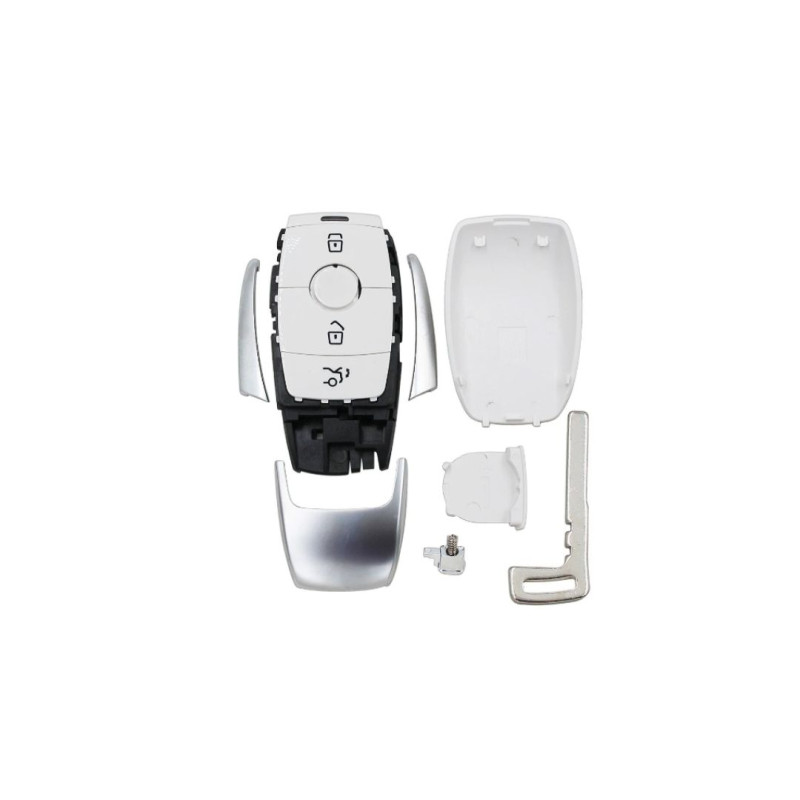 CARCASA MANDO KEYLESS MERCEDES CLASE E 3 BOT BLANC