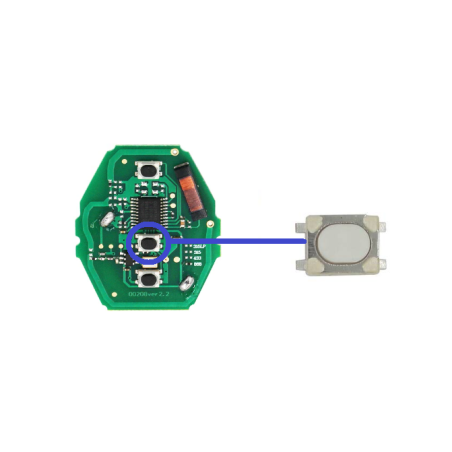 MICROPULSADOR TACTIL 4 PINES BLANCO -10 PZ-