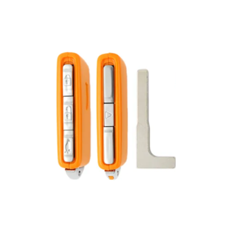 CARCASA TELEMANDO KEYLESS VOLVO 4 BOTONES NARANJA