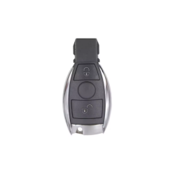 CARCASA MANDO MERCEDES KEYLESS 2 BOTONES CROMADA