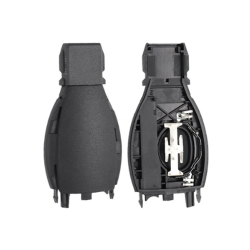 CARCASA MANDO KEYLESS MERCEDES 2 BOTONES CROMADA