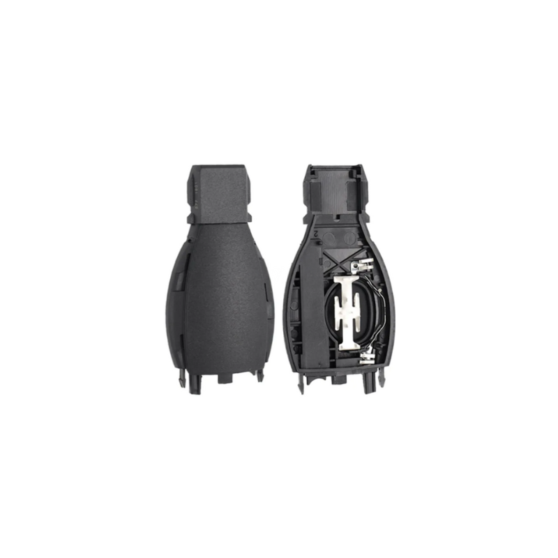 CARCASA MANDO KEYLESS MERCEDES 2 BOTONES CROMADA