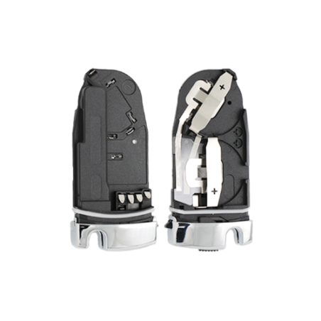 CARCASA MANDO MERCEDES 3 BOTONES CROMADA