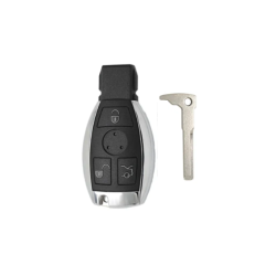 CARCASA MANDO MERCEDES 3 BOTONES CROMADA