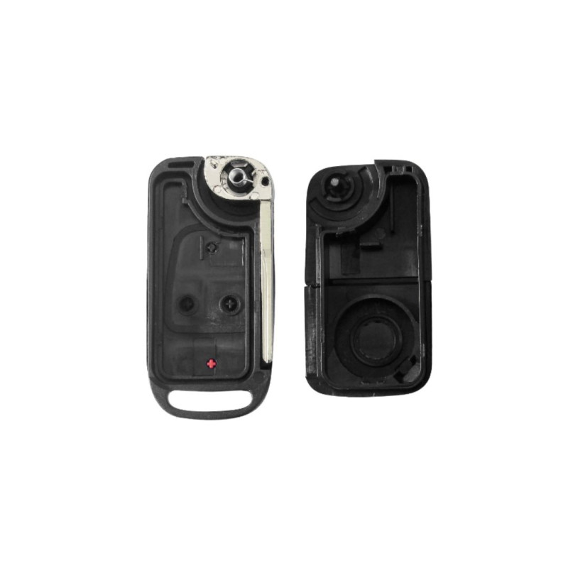CARCASA MANDO PLEGABLE MERCEDES 3 BOTONES HU64