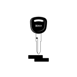 LLAVE VEHICULO CABEZAL PLÁSTICO ( laton)