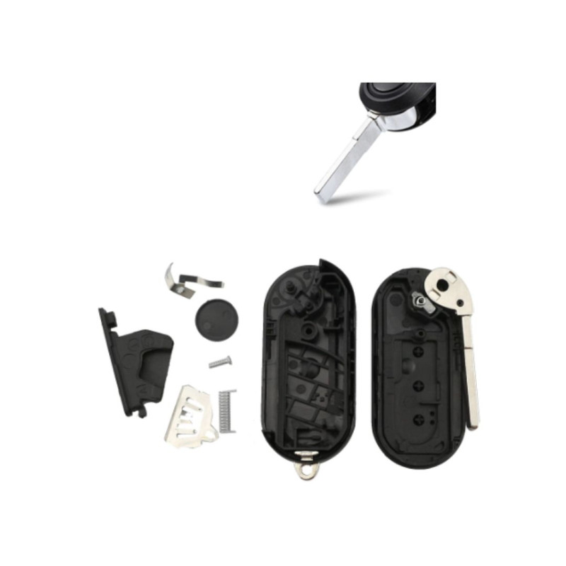 CARCASA MANDO PLEG FIAT 500 3 BOT PILA LAT. MALETA