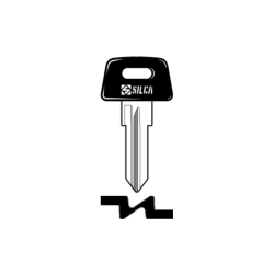 LLAVE VEHICULO CABEZAL PLÁSTICO ( acero)