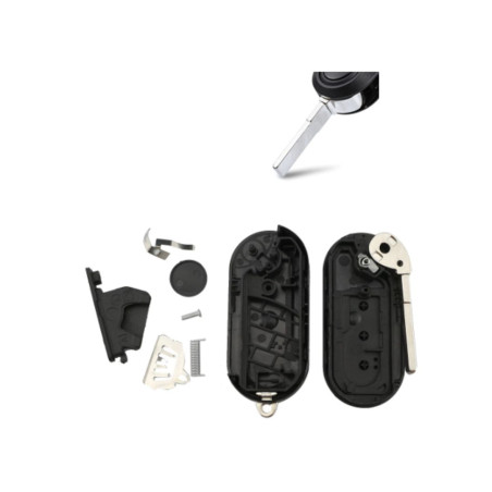 CARCASA MANDO PLEG FIAT 500 3 BOT PILA LAT. MALETA