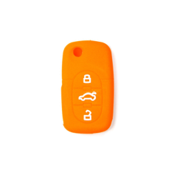 FUNDA MANDO AUDI NARANJA 3 BOTONES