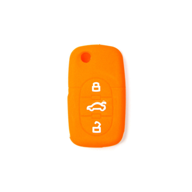 FUNDA MANDO AUDI NARANJA 3 BOTONES